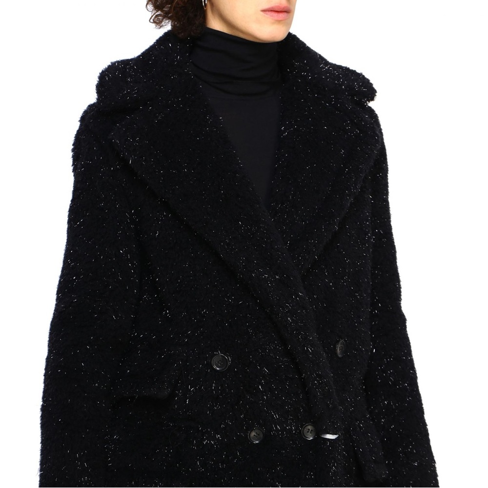đź–¤BNWT MAX MARA SPARKLY BLACK TEDDY COATđź–¤ - Picture 4 of 14